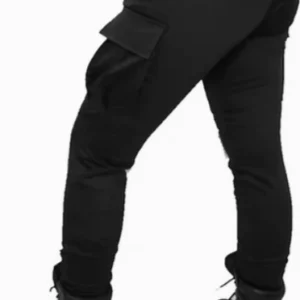 Pantalón Elastizado de Gabardina Negro